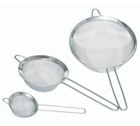 KitchenCraft Set of Three Stainless Steel Fine Mesh Round Sieves