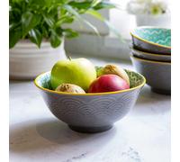 KitchenCraft Set Of 4 Ceramic Bowls - Red - Stoneware - Bowls