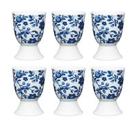 Kitchen Craft KitchenCraft Egg Cup Traditional Floral in Blue, Size 5cm, Porcelain | Charlies