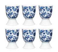KitchenCraft Set Of 6 Traditional Egg Cups in Dark Blue Kitchencraft Dark Blue