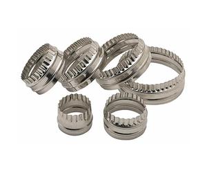 KitchenCraft Set Of Six Double Edged Biscuit / Pastry Cutters