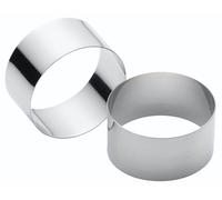 KitchenCraft Set of Two Stainless Steel Cooking Rings in Metallics Kitchencraft Metallics