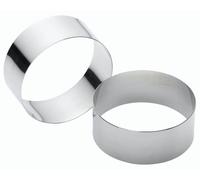 Set of Two Stainless Steel Large Cooking Rings Kitchencraft Metallics One Size