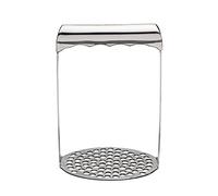 KitchenCraft Short-Handled Round Potato Masher, 7 x 11 x 16 cm (3" x 4.5" x 6.5"), Silber