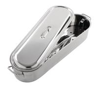 KitchenCraft Small Fish Kettle, Stainless Steel, 45.5 x 15.5 x 10 cm, Silver