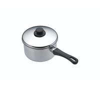 KitchenCraft Saucepan Extra Deep - Stainless Steel, Induction Safe, Heat-Resistant Handle & Lid, 12cm
