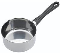 KitchenCraft Stainless Steel 14cm Milk Pan with 3 Millimetre aluminium base