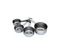 KitchenCraft Stainless Steel 4 Piece Measuring Cup Set in Metallic Silver Kitchencraft Metallic Silver