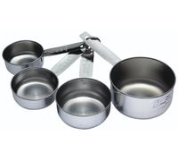 KitchenCraft Stainless Steel 4 Piece Measuring Cup Set
