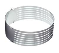 KitchenCraft Stainless Steel Adjustable Cake Slicer, Cake Layer Guide in Silver Kitchencraft Silver