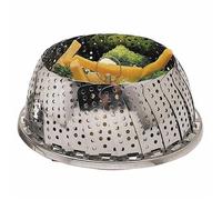 KitchenCraft Food Steamer Basket for Saucepans with Collapsible Design, Stainless Steel,Silver,28 cm