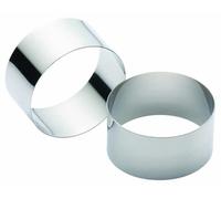 KitchenCraft Stainless Steel Cooking Rings, 7 x 3.5 cm (Set of 2)