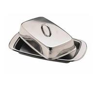 KitchenCraft Stainless Steel Covered Butter Dish