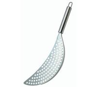 KitchenCraft Stainless Steel Crescent Shaped Pan Drainer - Silver - Stainless Steel - Draining Rack
