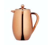 KitchenCraft Stainless Steel Double Walled Insulated 1 Litre Cafetiére in Copper Kitchencraft Copper