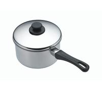 KitchenCraft Stainless Steel Extra Deep Saucepan, 16cm - Silver - Stainless Steel - Saucepan