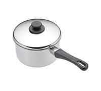KitchenCraft Stainless Steel Extra Deep Saucepan with Lid and Heat-Resistant Handle, Induction Hob Safe Saucepan, 20cm
