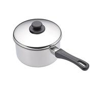 KitchenCraft Stainless Steel Extra Deep Saucepan with Lid and Heat-Resistant Handle, Induction Hob Safe Saucepan, 16cm