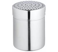 KitchenCraft Stainless Steel Flour Dredger Hole Shaker with Perforated Lid