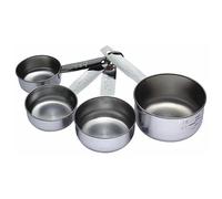 KitchenCraft Stainless Steel 4 Piece Measuring Cup Set