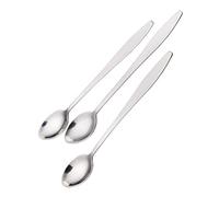 KitchenCraft Stainless Steel Ice Cream Sundae / Latte Spoons, 21 cm (8.5") (Set of 3)