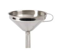 KitchenCraft 13cm Funnel With Removable Filter - Black - Stainless Steel - Funnel