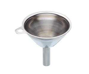 KitchenCraft Stainless Steel Mini Kitchen and Hip Flask Funnel, 5.5cm | Small Bottle Filler, Rust Resistant Stainless Steel Kitchen Gadget, Hanging Loop Tab Included, Dishwasher Safe