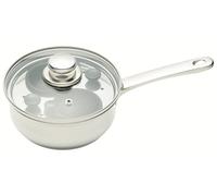 KitchenCraft Stainless Steel Non-Stick 2 Egg Poacher Cup with Base and Lid 16cm