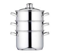 KitchenCraft Stainless Steel Three Tier 18cm Steamer