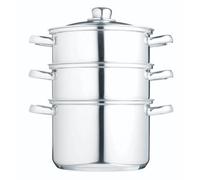 Kitchencraft Stainless Steel Three Tier 20Cm Steamer