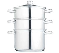 KitchenCraft Stainless Steel Three Tier 22cm Steamer