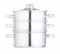 KitchenCraft Stainless Steel Three Tier 16cm Steamer