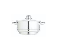 KitchenCraft Stainless Steel Universal Steamer in Mid Grey Kitchencraft Mid Grey