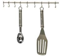 KitchenCraft Stainless Steel Utensil Hanging Rack in Silver Kitchencraft Silver