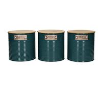 KitchenCraft Storage Canisters, Teal, 3 Pieces, Gift Boxed