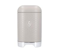 KitchenCraft Sugar Canister Metal Storage Container Cream Retro Jar