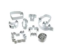 KitchenCraft Sweetly Does It 3D Cookie Cutter Set - Undersea Animal Biscuit Cutters, in Gift Box, Stainless Steel, 8 Pieces