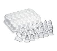 KitchenCraft Sweetly Does It Cake Decorating Icing Nozzles with Case, 24-Piece Piping Set