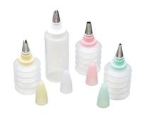 KitchenCraft Sweetly Does It Cake Decorating Set with Easy Squeeze Piping Bags and Nozzles, Plastic / Stainless Steel