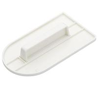 KitchenCraft Sweetly Does It Cake Smoother / Cake Icing Smoother Tool, Plastic, White, 15 x 8 cm