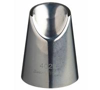 KitchenCraft Sweetly Does it Large Piping Nozzle, Ruffle Tip, Stainless Steel, 25 mm, Silver