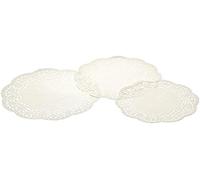 KitchenCraft Sweetly Does It Paper Doilies for Cakes, Cupcakes and Sandwiches, Traditional Design, Paper, Cream, Pack of 24,White