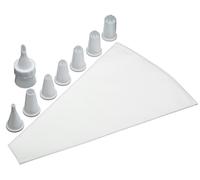 KitchenCraft Sweetly Does It Plastic Piping Set With 8 Nozzles - White - Plastic - Cake Decorating