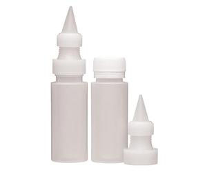 KitchenCraft Sweetly Does It Squeeze Bottle Icing Bags and Nozzles, Plastic, 7 ml, Set of 2, White, Large