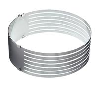 KitchenCraft Sweetly Does It Stainless Steel Adjustable Cake Layer Guide - Silver - Stainless Steel - Cake Decorating