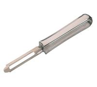 KitchenCraft Swivel Potato Peeler with Blemish Remover, Ideal for Fruit and Veg Peeling, Stainless Steel, 17 cm, Silver