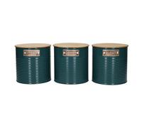 KitchenCraft Storage Canisters, Teal, 3 Pieces, Gift Boxed