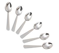 KitchenCraft Teaspoons Set of 6, Stainless Steel Coffee Spoons, 14 cm, Set of 6, Silver