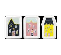 KitchenCraft The Nutcracker Collection 3-Piece Decorative Plate Set in White Kitchencraft White