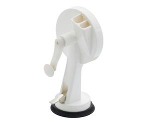 KitchenCraft Traditional Style Rotary Bean Slicer - White - Metal - Vegetable Gadget